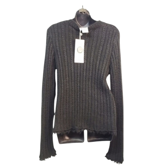 Lana Lee Womens Size S/p Black knit V-Neck Sweater Cardigan Button Soft Cozy NWT - Picture 3 of 11